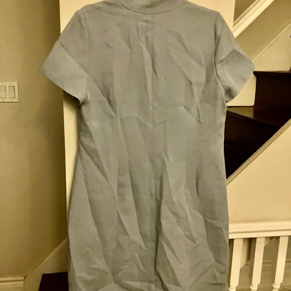 Marmelade Light Blue Zip Front Dress - Picture 4 of 6